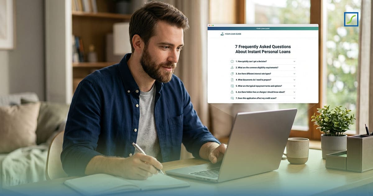 Online personal loan application and approval process