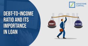 Personal finance concept explaining debt to income ratio and loans