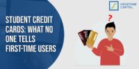 Student using credit card for the first time